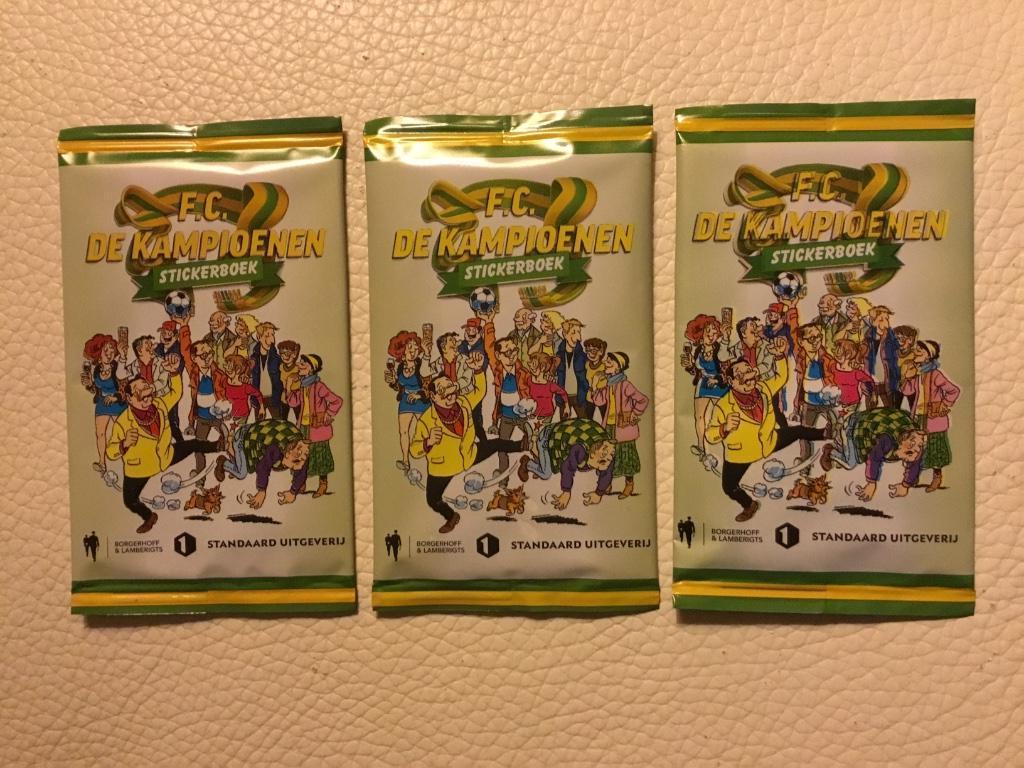 3 ongeopende stickers zakjes FC De Kampioenen - 2021, Verzamelen, Ophalen of Verzenden, Nieuw, Strip of Tekenfilm
