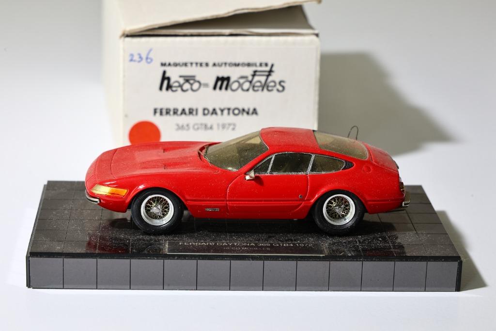 Heco 1/43 Ferrari Daytona 1972 365GTB4, Enlèvement ou Envoi, Comme neuf, Voiture, Autres marques