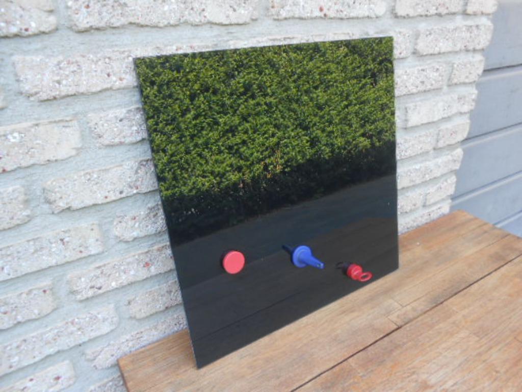 tableau magnétique en verre noir 40 x 40 écriture avec marqu, Maison & Meubles, Enlèvement, Comme neuf, Tableau magnétique