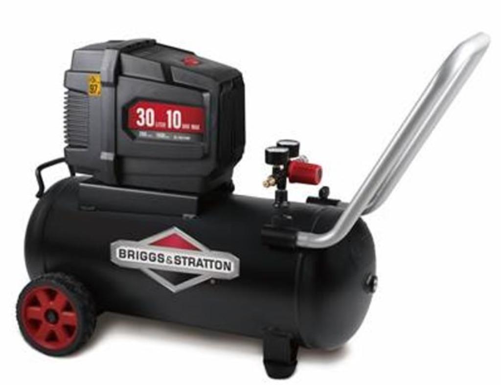 Briggs & Stratton Compressor 30 Liter - 2 PK - 10 Bar - 230V, Doe-het-zelf en Bouw, 6 tot 10 bar, Nieuw, Ophalen of Verzenden