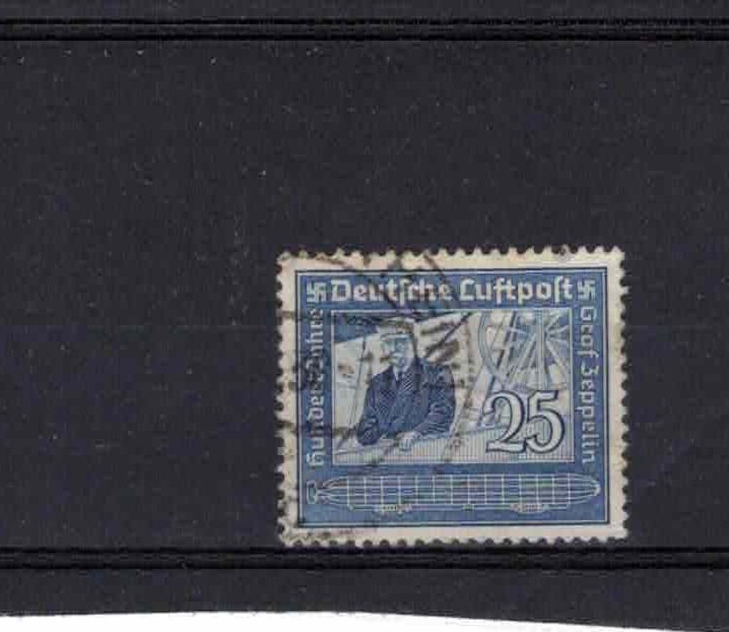 postzegels Duitse rijk luchtpost nr 57 gestempeld, Postzegels en Munten, Met stempel, Orginele gom, Ophalen of Verzenden, Postfris