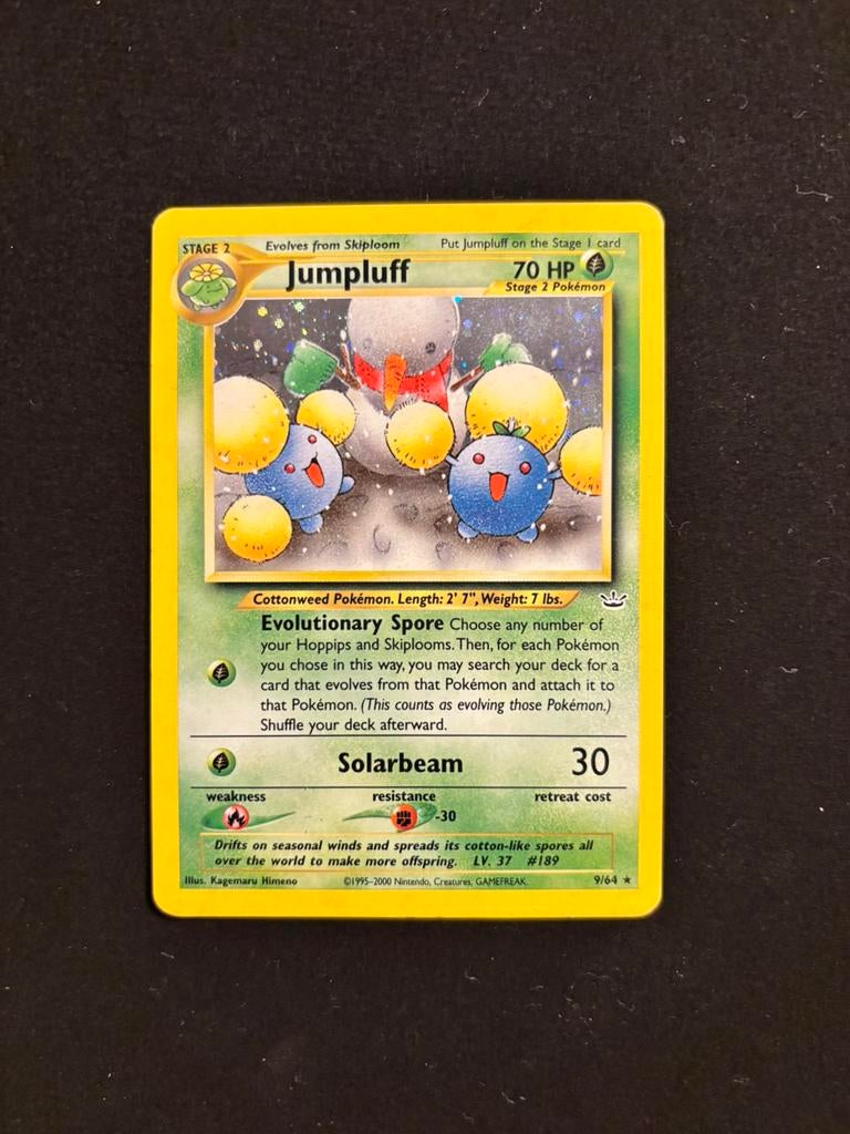 Pokemon kaart - Jumpluff Holo Neo Revelation, Ophalen, Zo goed als nieuw, Losse kaart, Foil