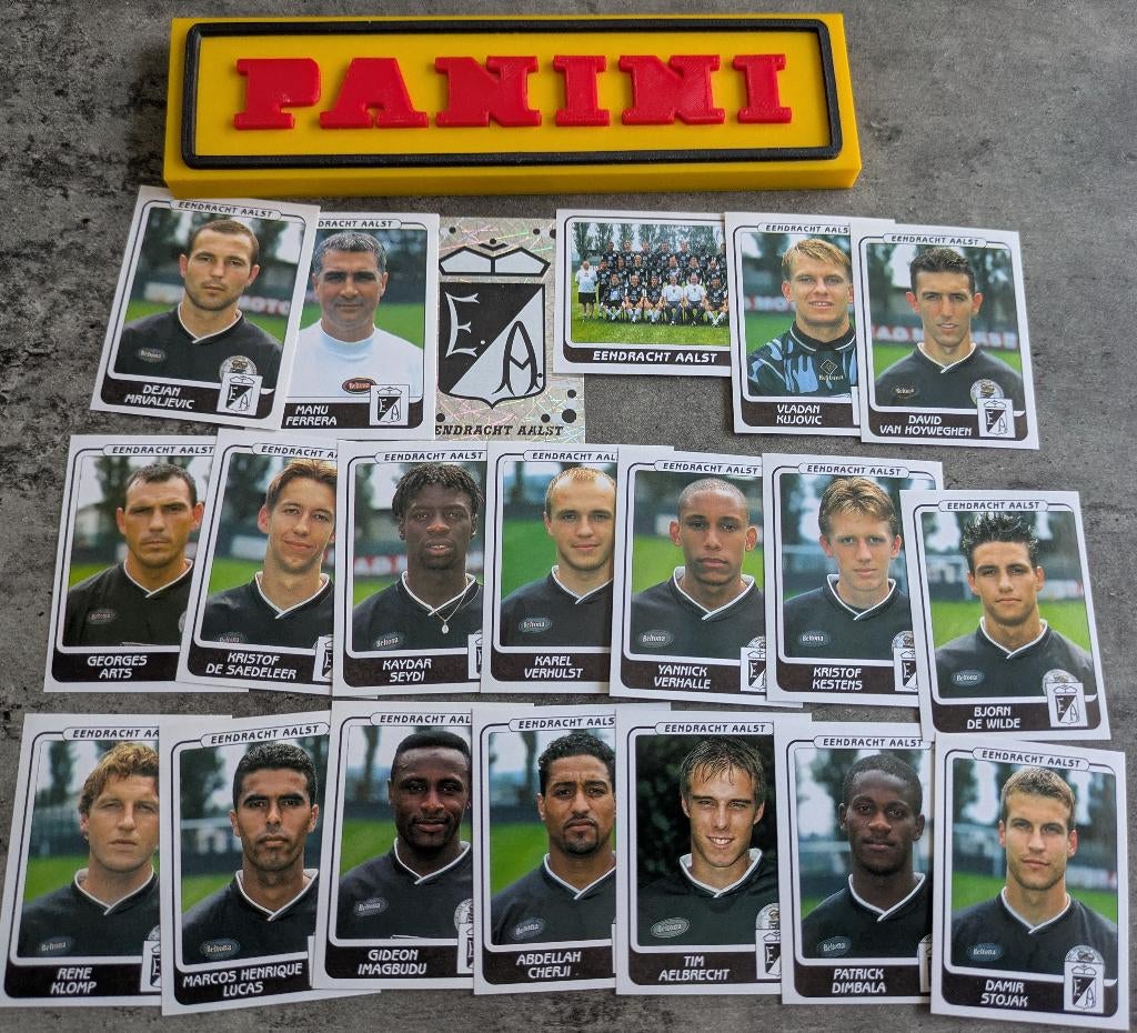 PANINI STICKERS 20X FOOTBALL 2002 AALST EENDRACHT VOETBAL, Verzenden, Nieuw
