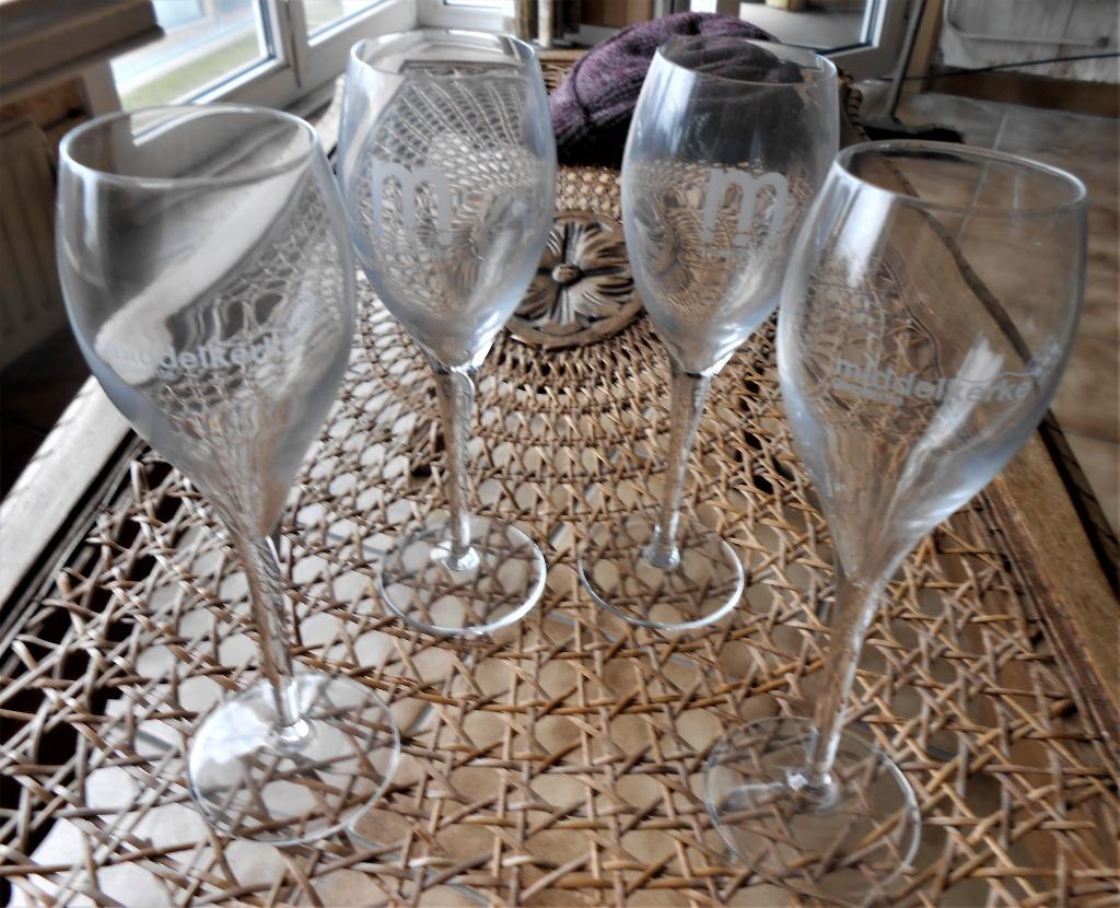 4 Middelkerke champagneglazen, Ophalen, Nieuw, Overige typen