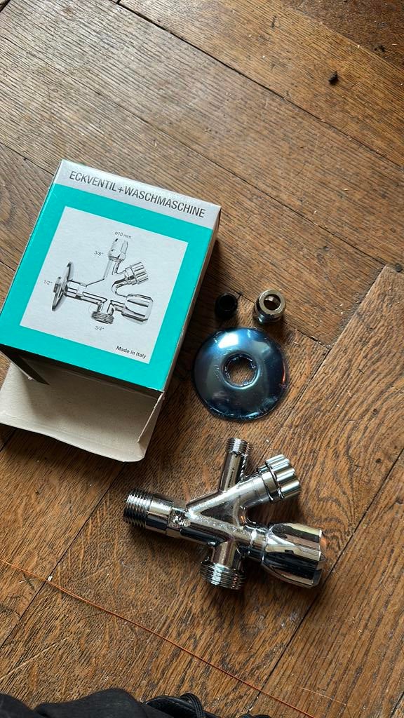 Hoekstopkraan wasmachine, Ophalen of Verzenden, Nieuw