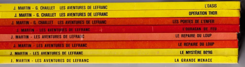 Jacques MARTIN - LEFRANC - 8 BD en très bon état - CASTERMAN, Plusieurs BD, Enlèvement ou Envoi, Comme neuf, Jacques Martin