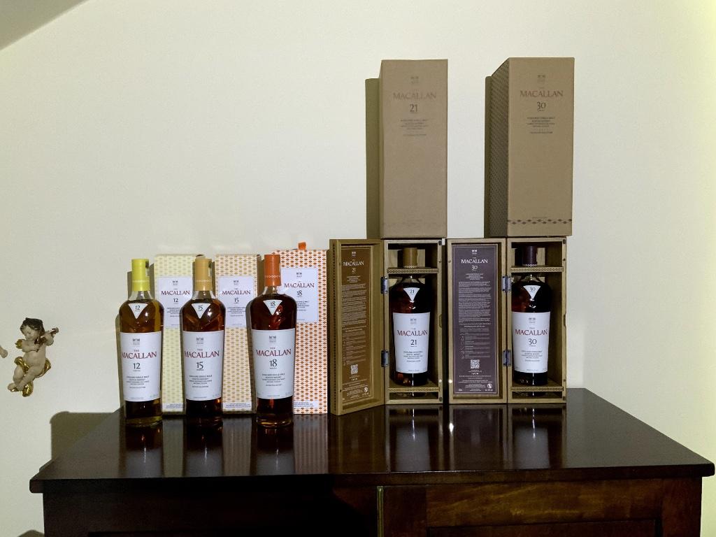 MACALLAN COLOUR COLLECTION - 12/15/18/21  & 30 YEARS, Overige gebieden, Overige typen, Nieuw, Ophalen of Verzenden
