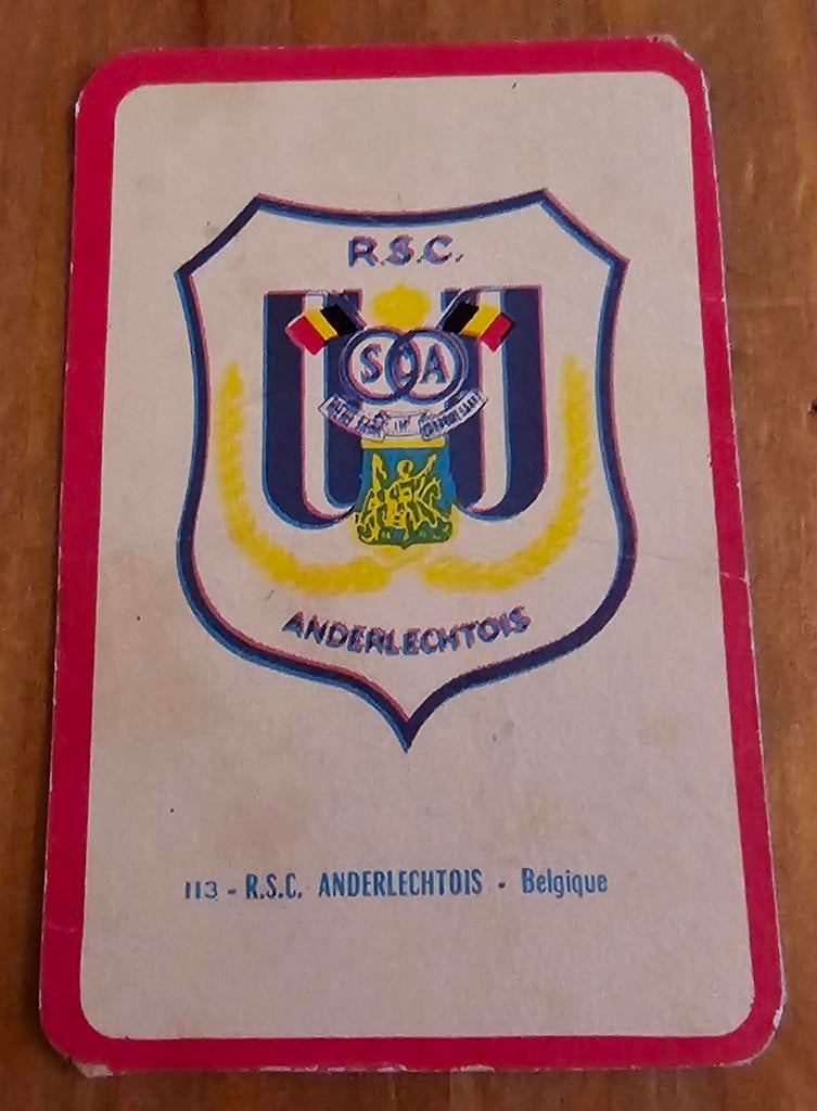 1960 Miroir Sprint Embleem Anderlecht Ongebruikt Zeldzaam!, Ophalen of Verzenden, Zo goed als nieuw, Plaatje