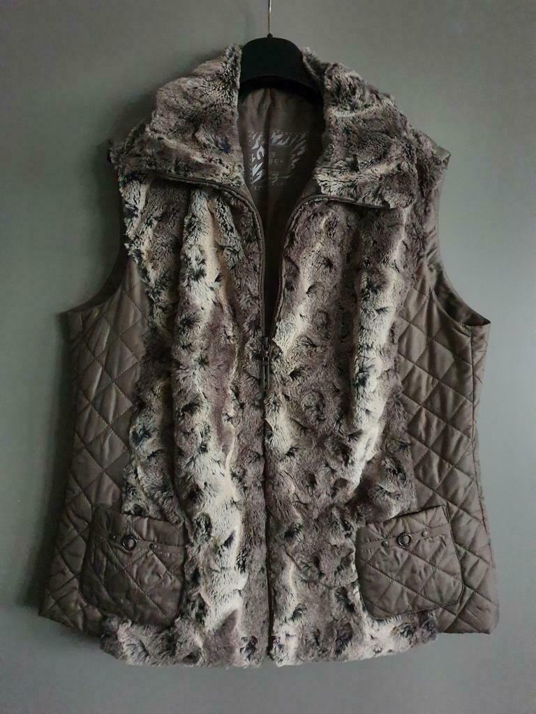 Prachtige bodywarmer van Lebek maat 42, Bruin, Ophalen of Verzenden, Zo goed als nieuw, Maat 42/44 (L)