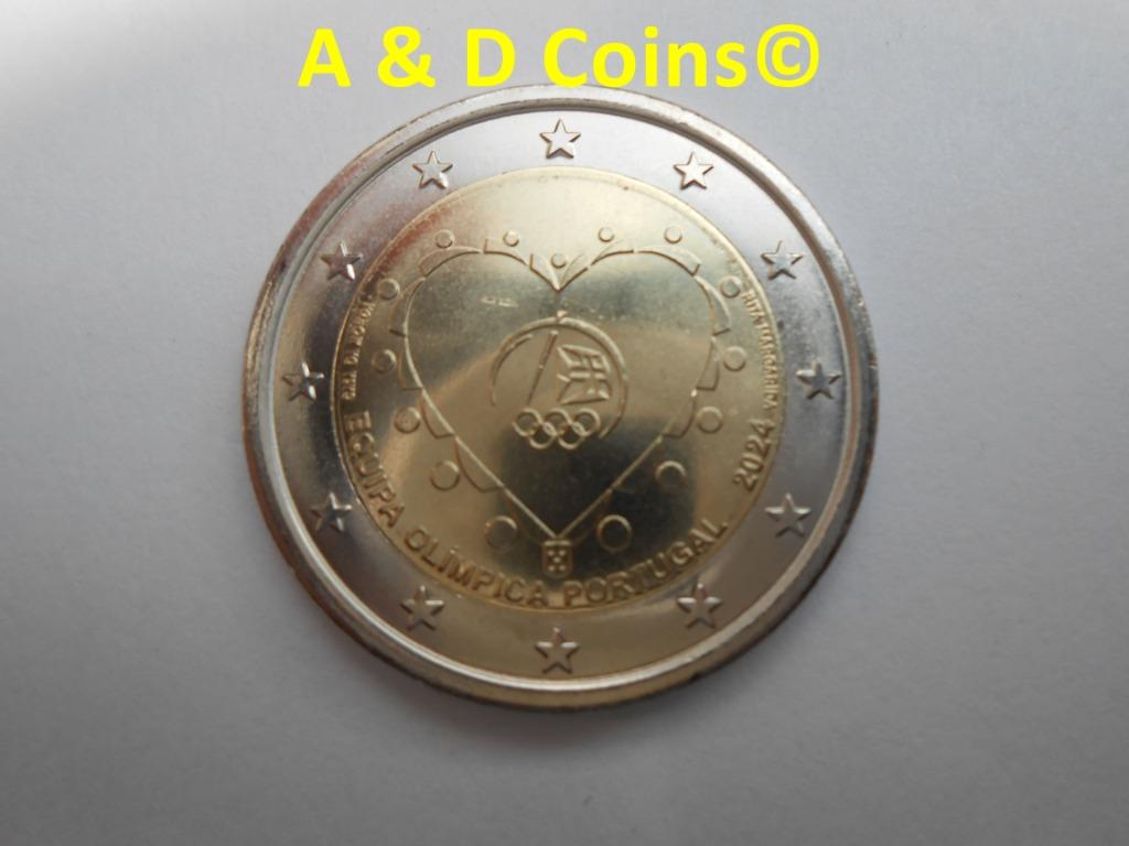 Portugal 2 Euro cc 2024, Envoi, Portugal, 2 euros, Monnaie en vrac