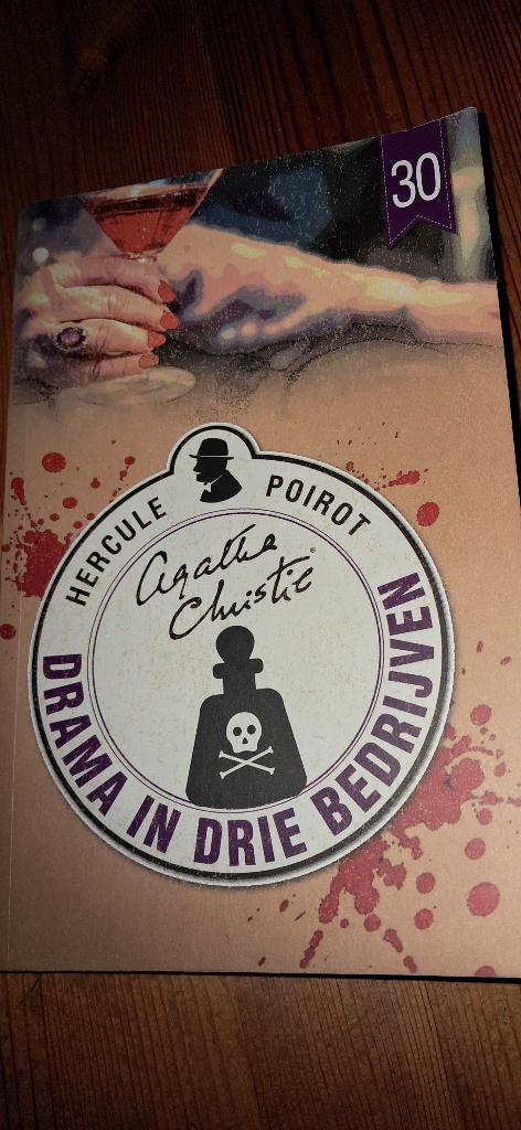 Boek detective ´ Drama in drie bedrijven ´, Boeken, Ophalen, Gelezen, Agatha Christie
