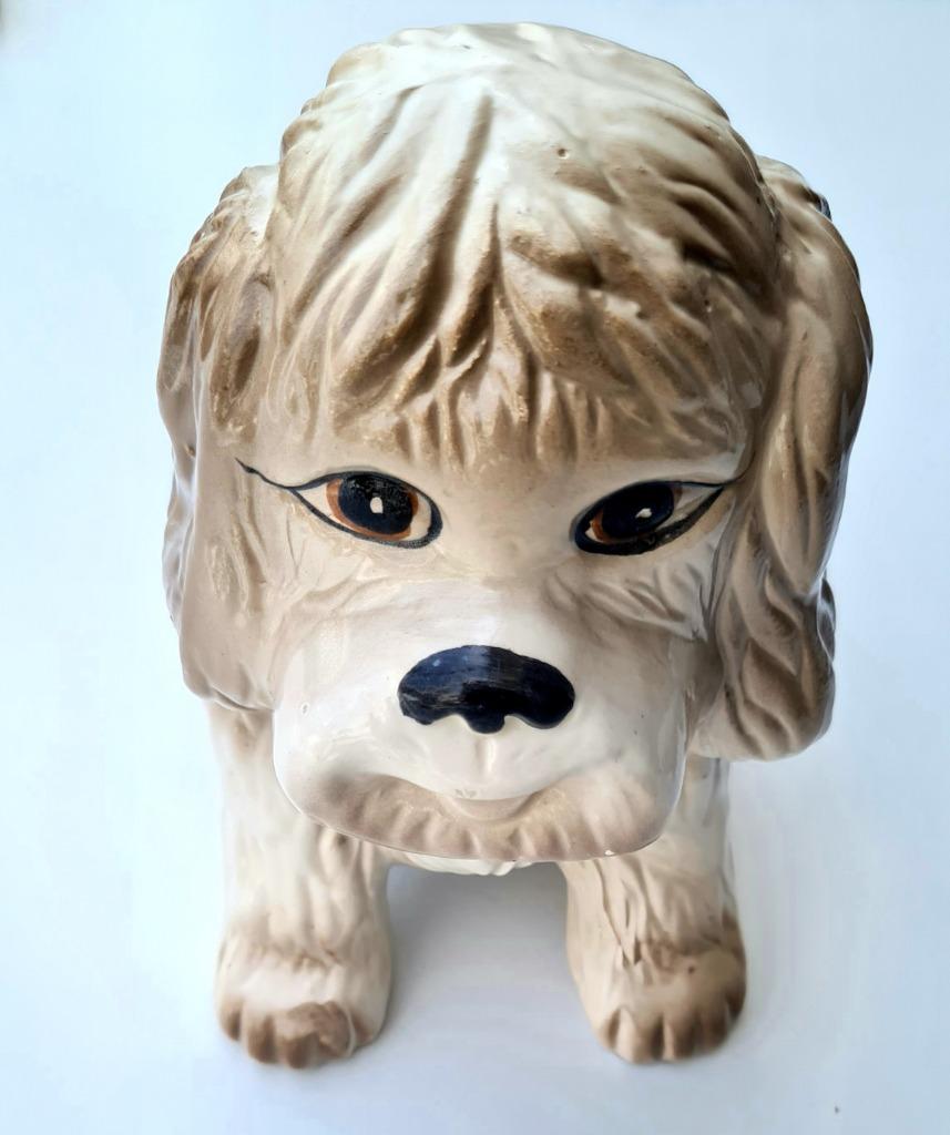 Vintage bloempotje Shih tzu hondje, Ophalen of Verzenden, Gebruikt, Aardewerk, Binnen