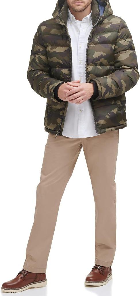 Tommy Hilfiger | Gewatteerde herenjas met kap | Nieuw, Kleding | Heren, Jassen | Winter, Overige kleuren, -, Verzenden, -