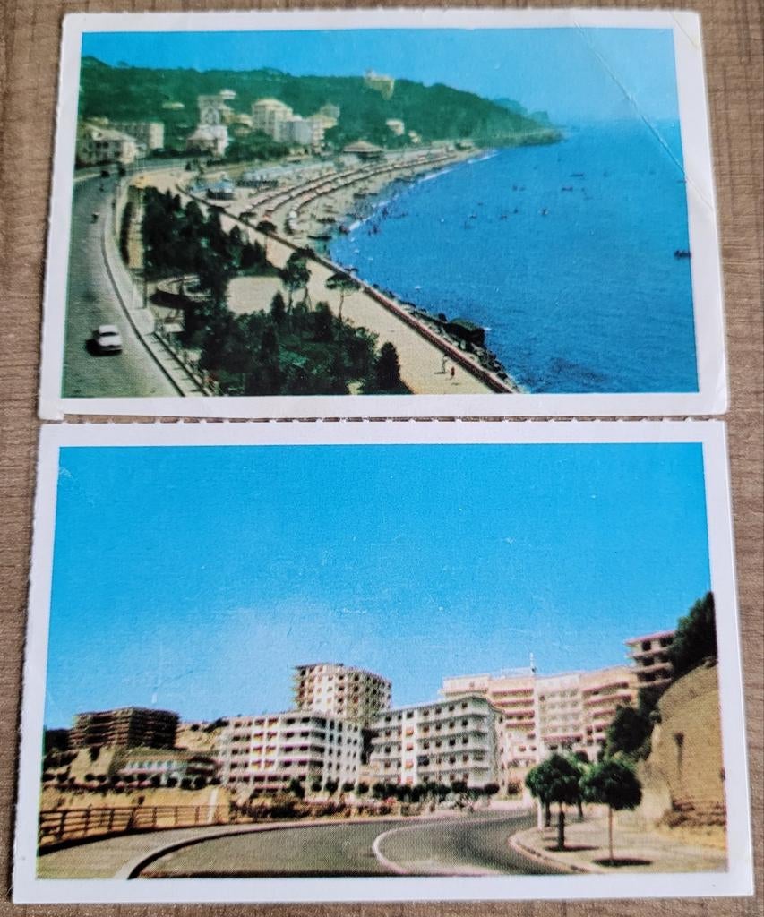 2 oude fotoprentjes: reeks Italië, Ophalen of Verzenden, Gebruikt, Overige onderwerpen, Prent