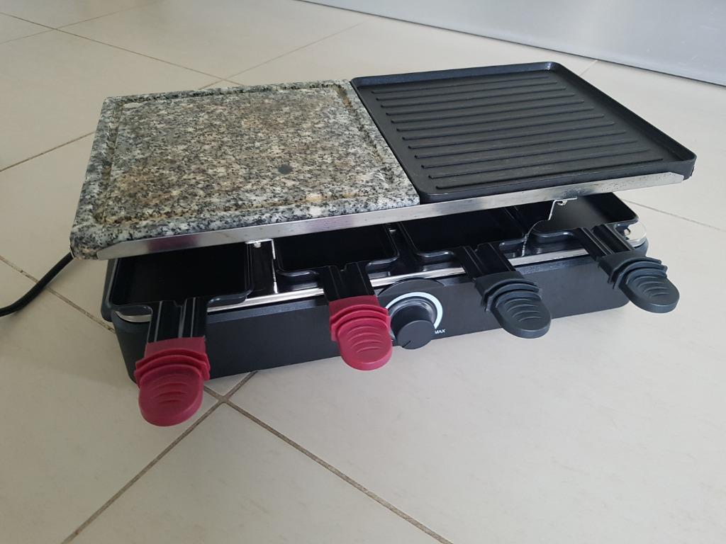 Appareil à raclette et pierrade pour 8 personnes, Electroménager, Appareils à gourmet, Utilisé, 8 personnes et plus, Enlèvement ou Envoi