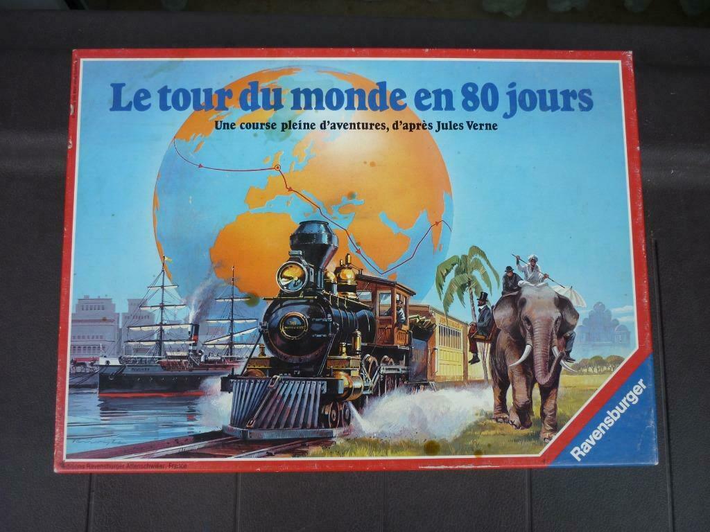 Jeu de société - Le tour du monde en 80 jours - Ravensburger, Vijf spelers of meer, Ophalen of Verzenden, Gebruikt, Ravensburger