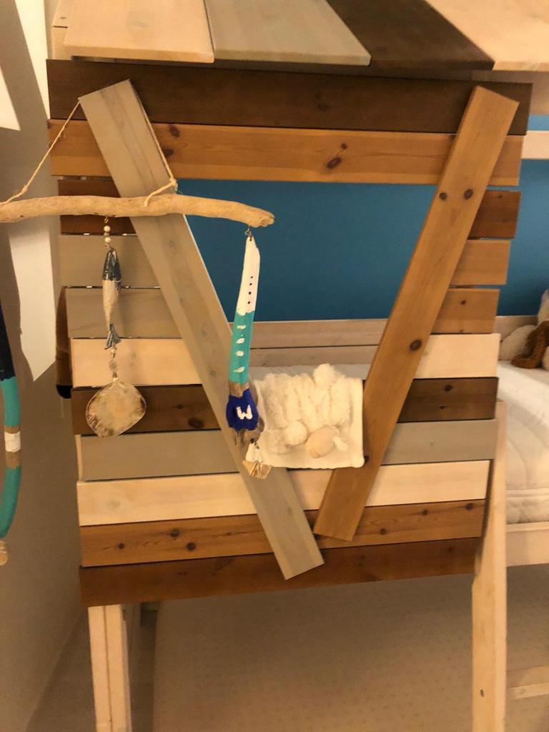 Hiogslaper bed + kast Lifetime heel goede staat, Ophalen, Zo goed als nieuw
