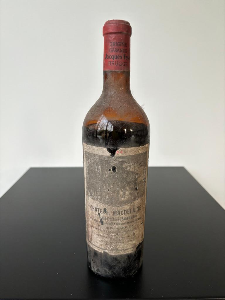 Chateau Magdelaine 1964 1GC Clas St.Emilion Bordeaux Moueix, Verzamelen, Frankrijk, Ophalen of Verzenden, Zo goed als nieuw, Rode wijn
