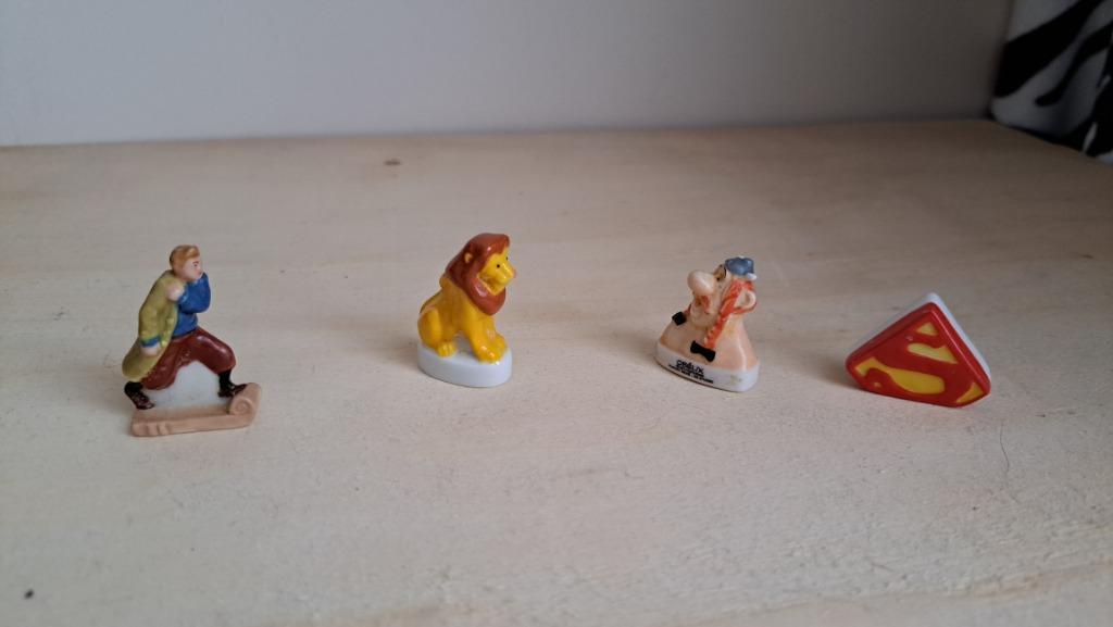 lot 4 fèves galette des rois dont Tintin, Ophalen of Verzenden