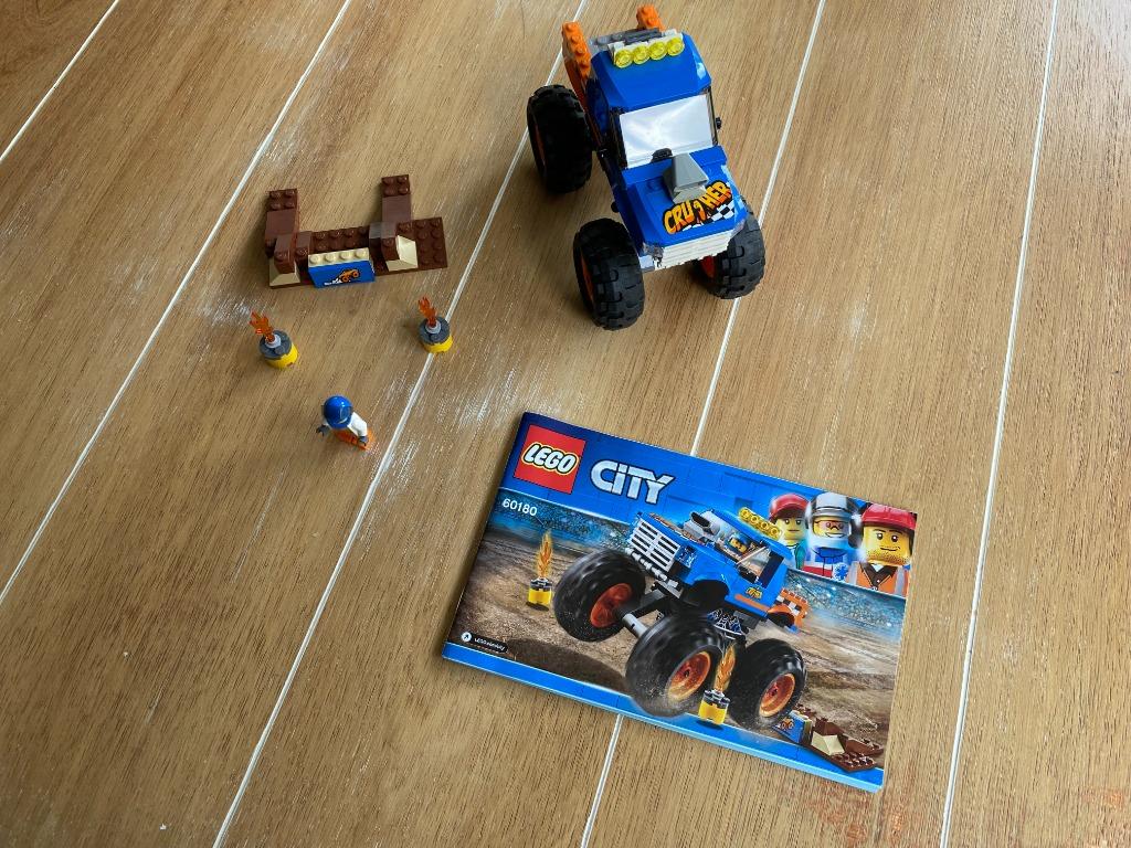 Lego City 60180 Monster Truck, Ophalen of Verzenden, Zo goed als nieuw, Complete set, Lego