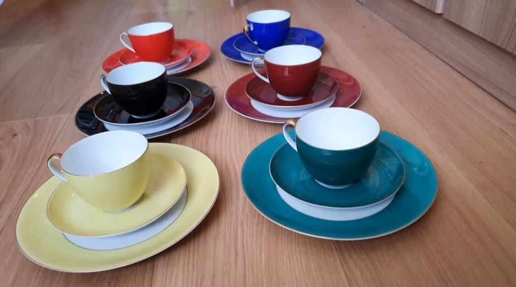 Retro porseleinen koffieservies ARZBERG jaren 1960, Enlèvement