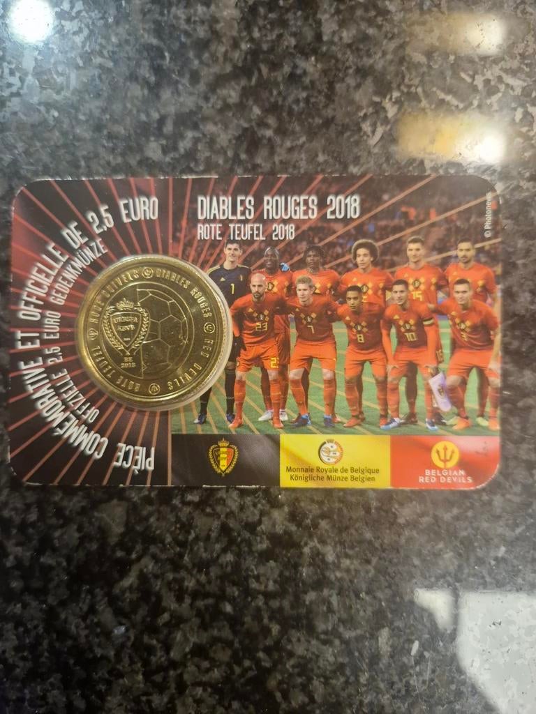 2.5 euro coincard Rode Duivels Belgie, Postzegels en Munten, Munten | Europa | Euromunten, Ophalen of Verzenden