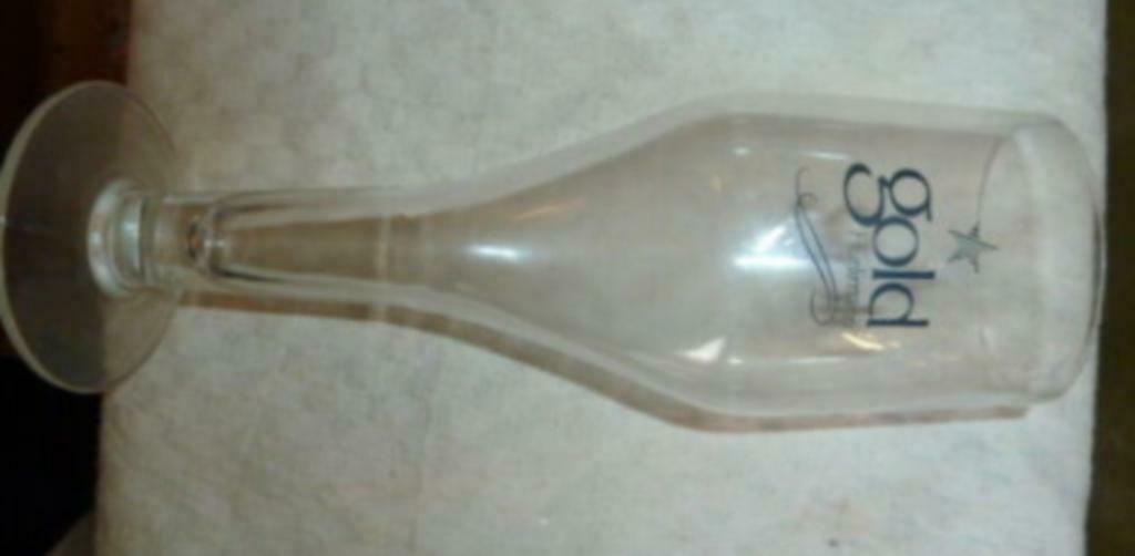 #C bier glas GOLD Hürlimann 0,3L, Enlèvement ou Envoi, Utilisé, Verre à bière