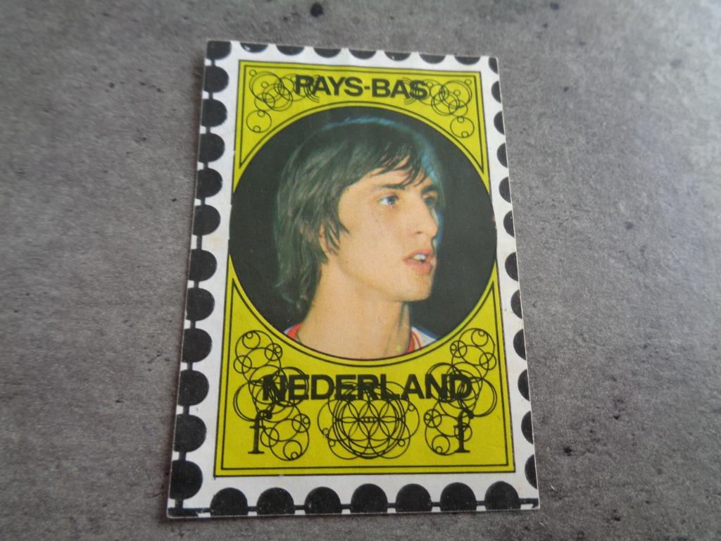 VANDERHOUT VOETBAL PRENT   PLAATJE    CRUYFF JOHAN BEGIN SEV, Hobby en Vrije tijd, Stickers en Plaatjes, Plaatje, Ophalen of Verzenden