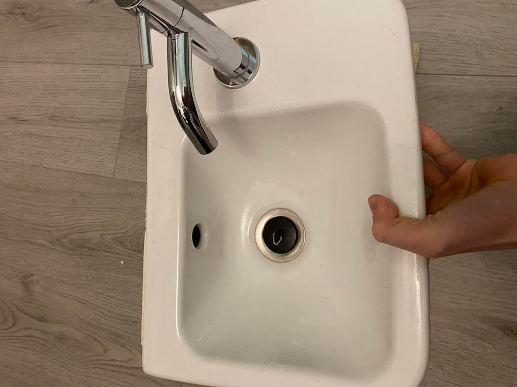 Wastafel voor in het toilet, Doe-het-zelf en Bouw, Sanitair, Nieuw, Wastafel, Inox, Ophalen