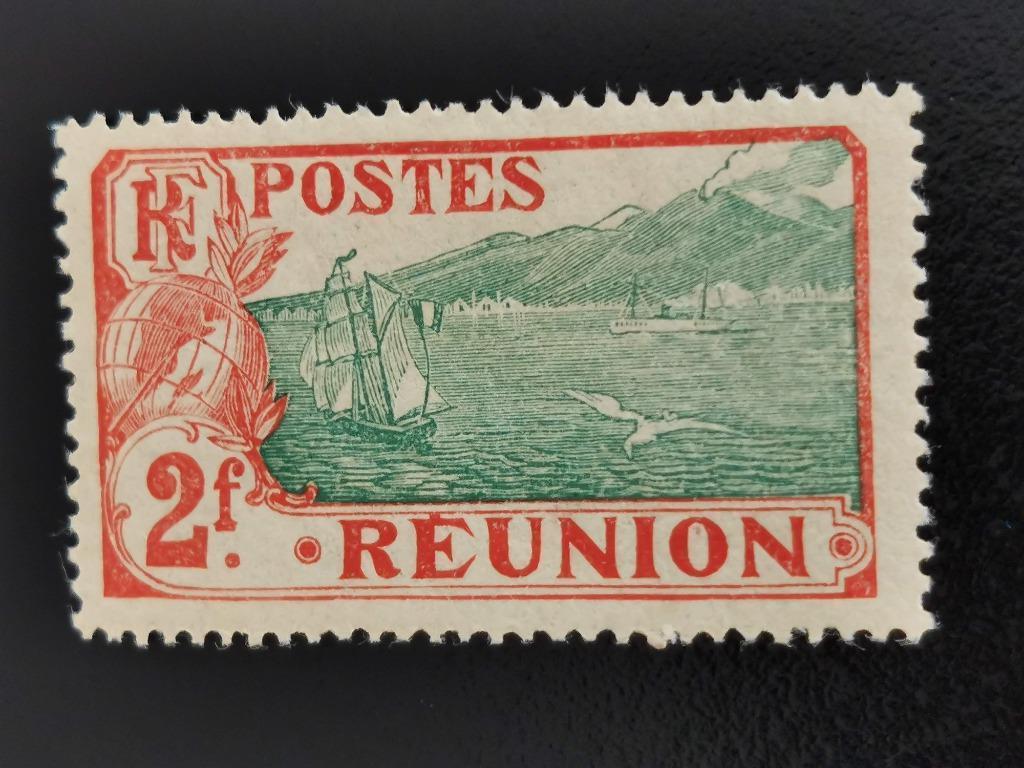Réunion 1907 - Port de Saint-Pierre - voilier *, Enlèvement ou Envoi, Autres pays, Non oblitéré