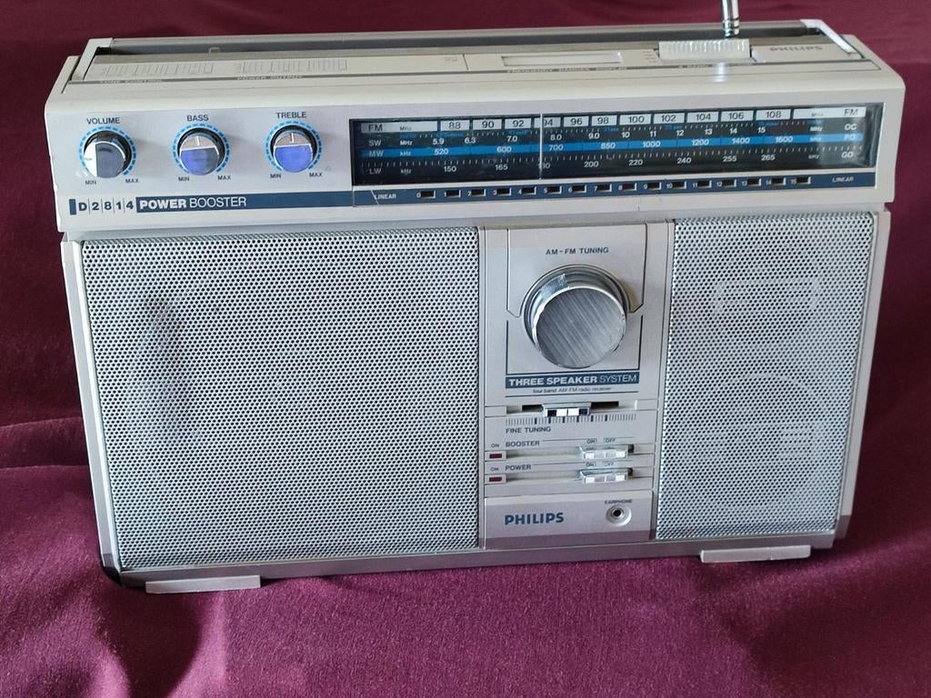 Radio Philips en bon état, Enlèvement ou Envoi, Utilisé, Radio de chantier