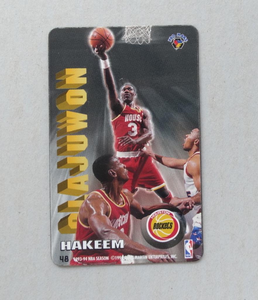 1994 NBA Basketball Pro Aimants Hakeem Olajuwon #48, Envoi, Comme neuf, Autres types