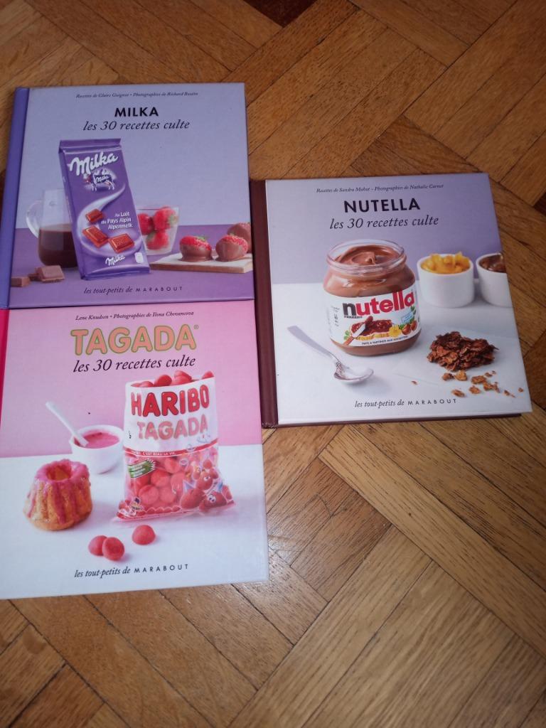 Livre recettes milka Nutella tagada marabout, Livres, Enlèvement ou Envoi, Gâteau, Tarte, Pâtisserie et Desserts