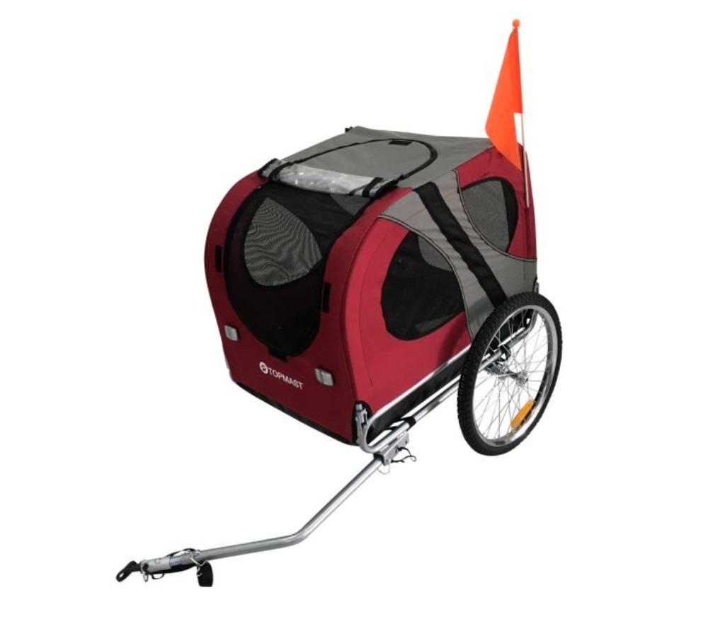 Fietskar Opvouwbaar Honden Fiets Kar Rood nu voor € 129,00!, Dieren en Toebehoren, Honden-accessoires, Nieuw, Ophalen of Verzenden