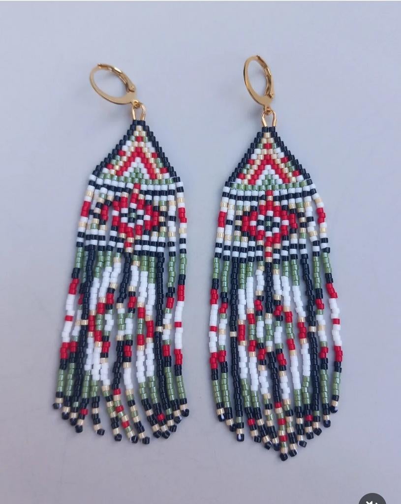 Fringe oorbellen, Ophalen of Verzenden