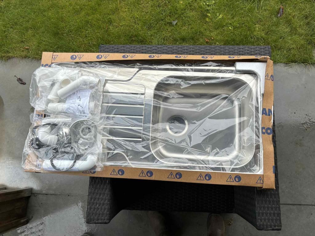 spoelbak 50cm x 100 cm, Huis en Inrichting, Keuken | Keukenelementen, Ophalen, Nieuw, 50 tot 100 cm, Minder dan 100 cm