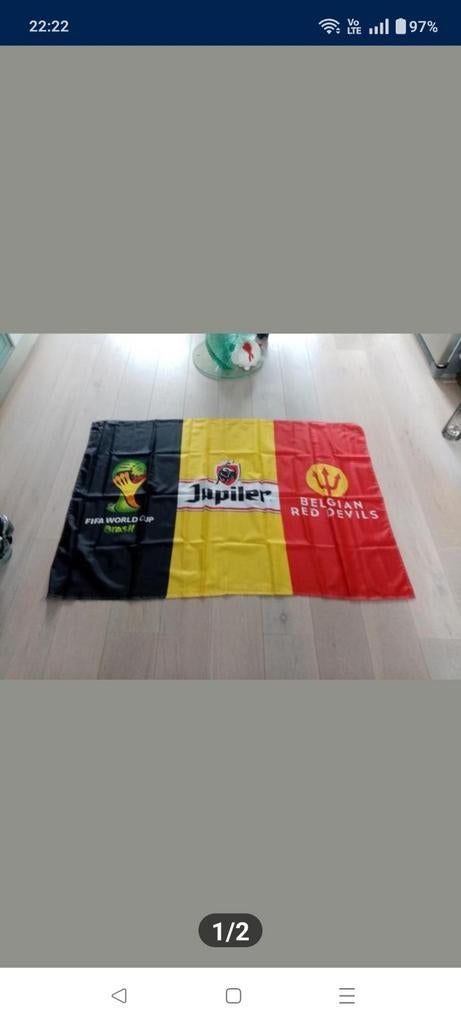 Belgische driekleur, nieuw, WK 2014, Ophalen, Zo goed als nieuw