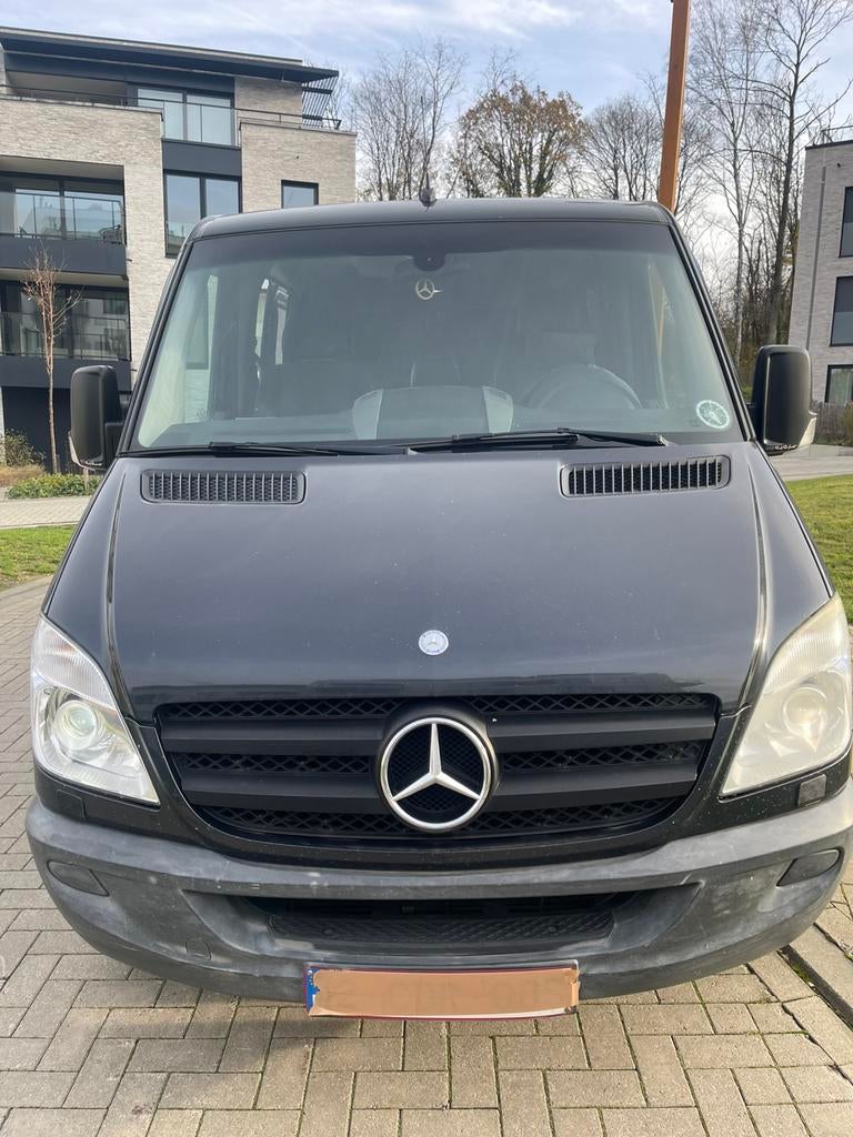 Mercedes Sprinter Bi-Turbo, Auto's, Automaat, Zwart, Mercedes-Benz, Diesel