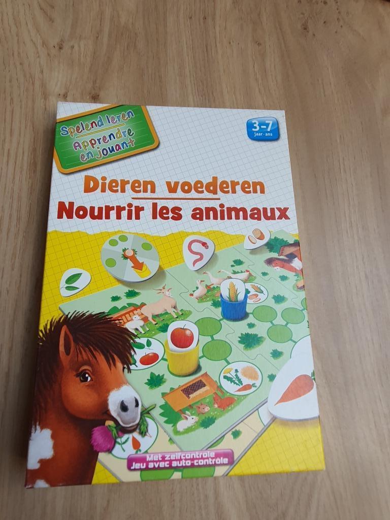 Dieren voederen (spelend leren), Kinderen en Baby's, Speelgoed | Educatief en Creatief, Zo goed als nieuw, Puzzelen, Rekenen, Ontdekken