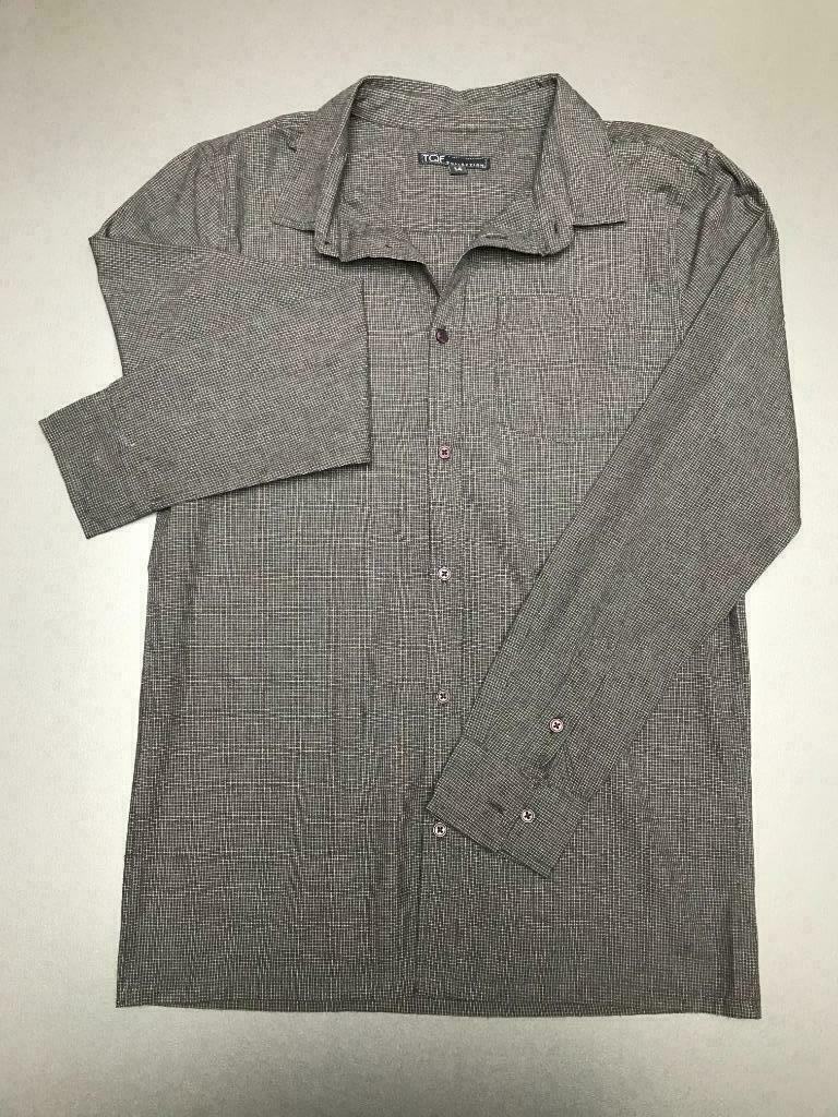 Chemise grise à carreaux TQF Collection - Taille 14 ans, Garçon, TQF, Enlèvement ou Envoi, Chemise ou À manches longues