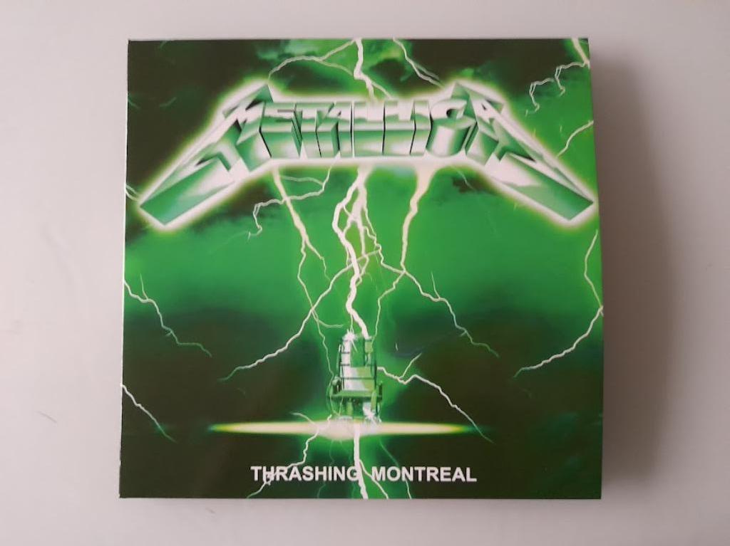 Metallica Thrashing Montreal live 2LP 1985 green cover, Envoi, Comme neuf, 12 pouces, Autres genres
