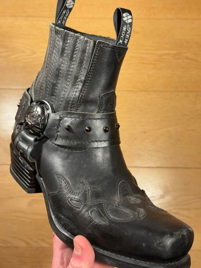 New Rock Black Flames Mono, Kleding | Dames, Schoenen, Ophalen, Zo goed als nieuw