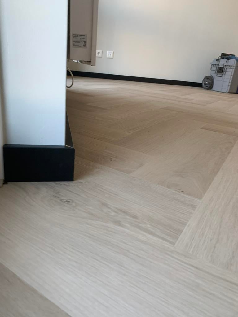 Laminaat leggen, Ophalen, Zo goed als nieuw