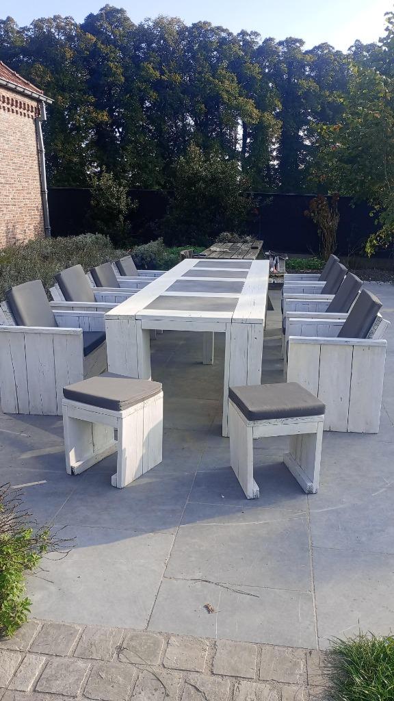 Houten tuintafel, Ophalen, Gebruikt