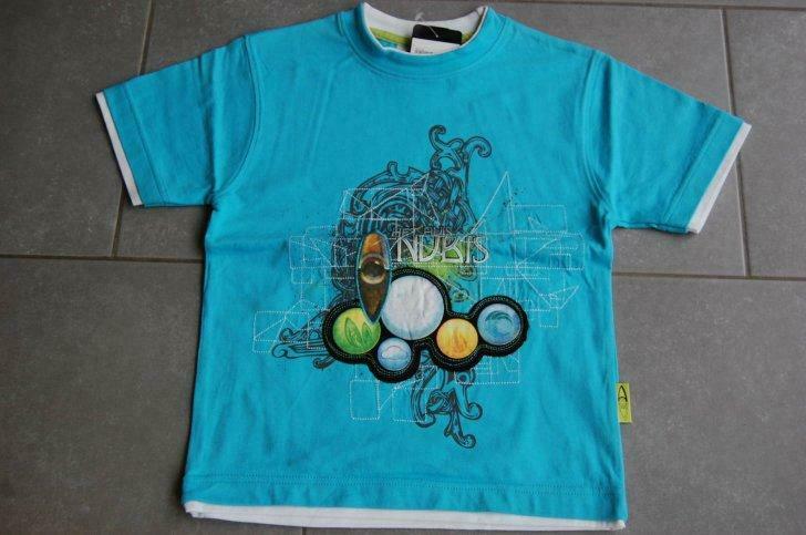 Het huis Anubis-Turquoise T-shirt KM-122/128-nieuw, Kinderen en Baby's, Ophalen of Verzenden, Nieuw, Jongen of Meisje, Shirt of Longsleeve