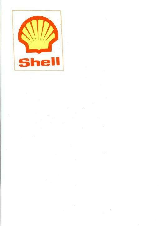 SHELL - fluosticker uit de jaren 70, Verzamelen, Stickers, Nieuw