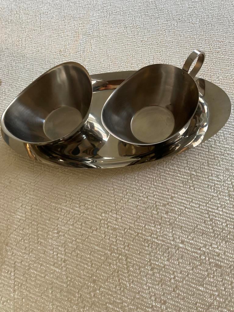 Sucrier pot lait plateau inox, Enlèvement