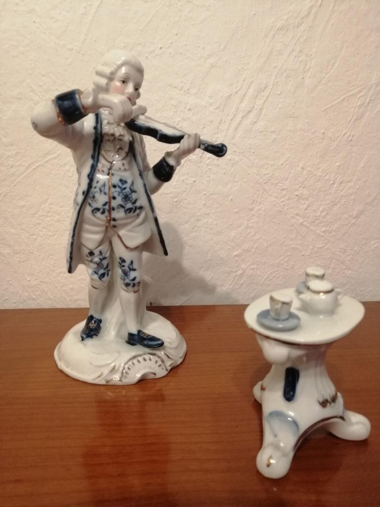 Violistenfiguur en een tafel, Verzamelen, Ophalen, Zo goed als nieuw, Mens