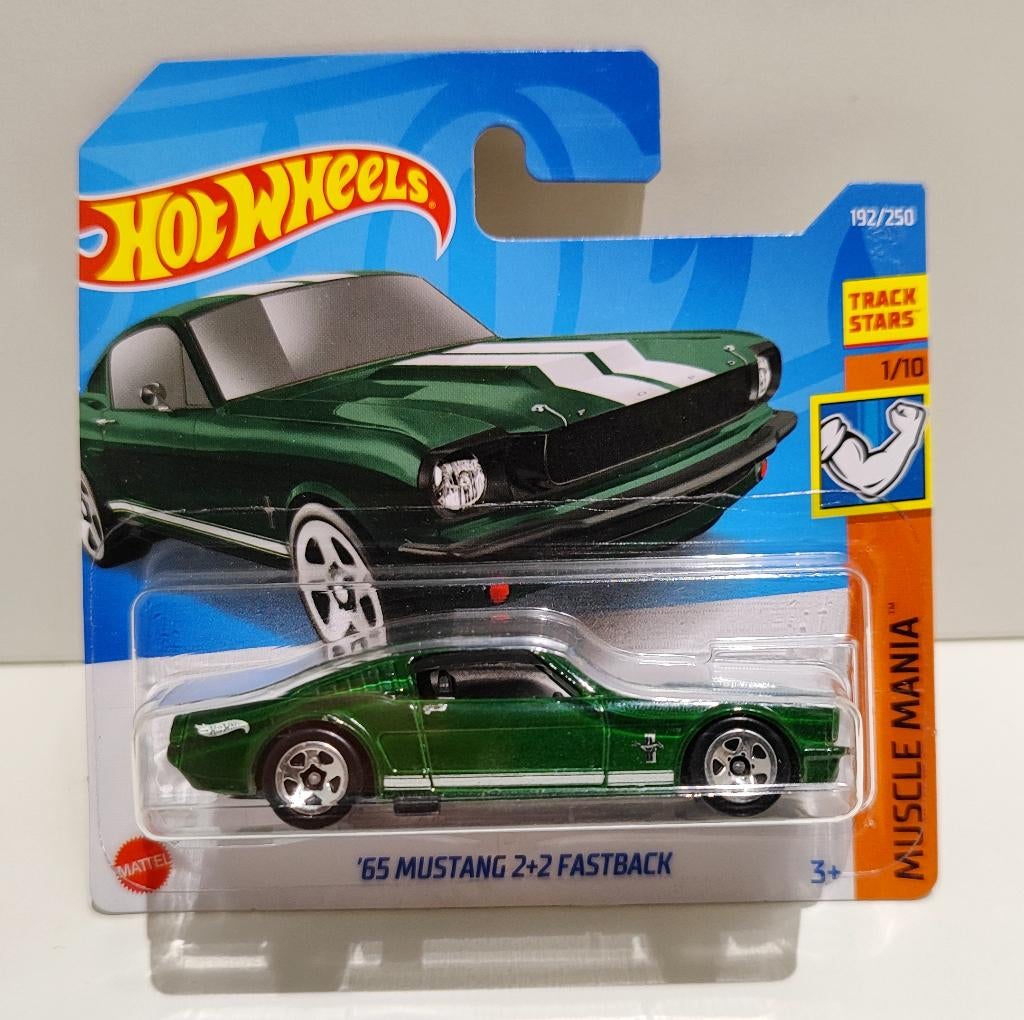 Hot Wheels '65 Ford Mustang 2+2 Fastback Groen (2022), Enlèvement ou Envoi