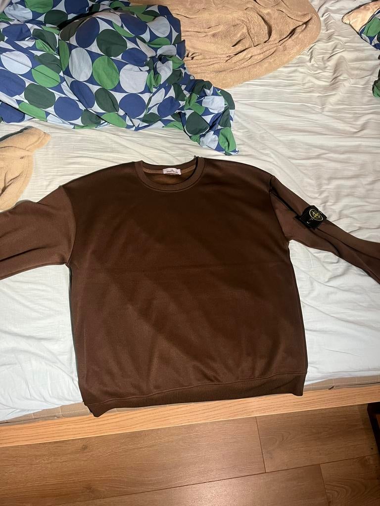 Stone Island Sweater Medium, Kleding | Heren, Truien en Vesten, Stone island, Bruin, Zo goed als nieuw, Verzenden